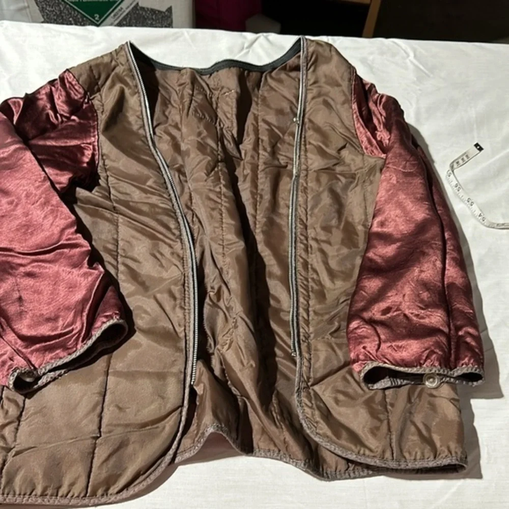 Vintage London Fog 2pc‎ jacket khaki removable zip liner women’s size 5/6 (1716) - Picture 10 of 14